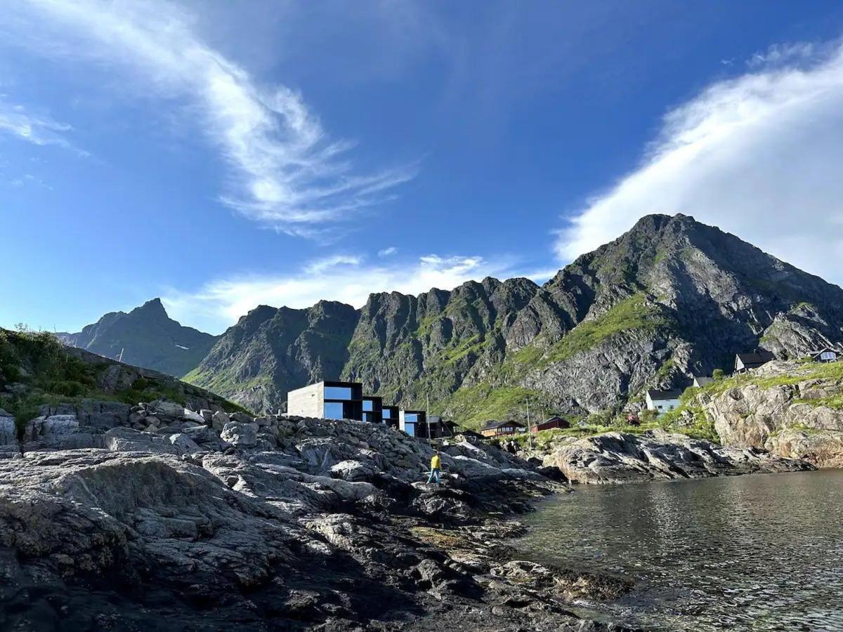 High End Sea Cabins At A In Lofoten Moskenes Eksteriør bilde