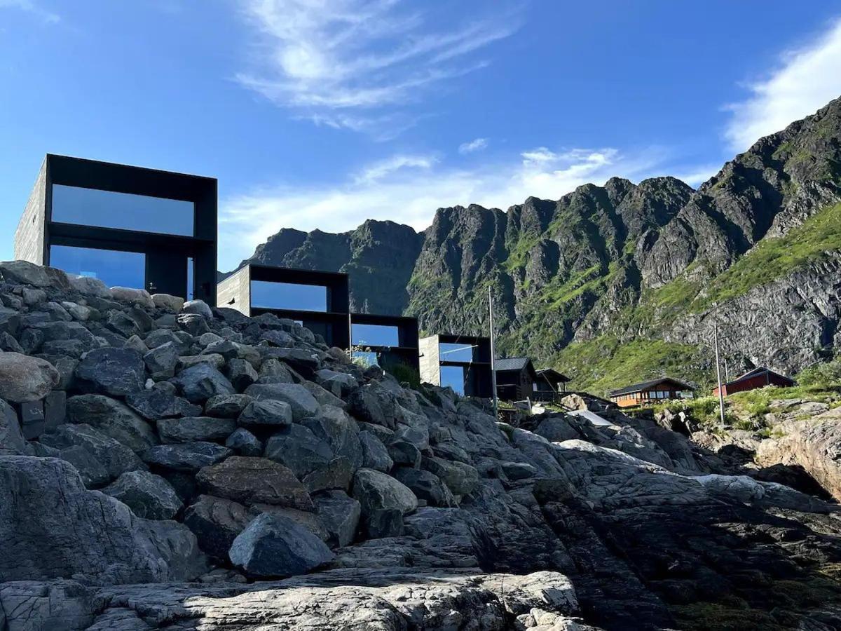 High End Sea Cabins At A In Lofoten Moskenes Eksteriør bilde