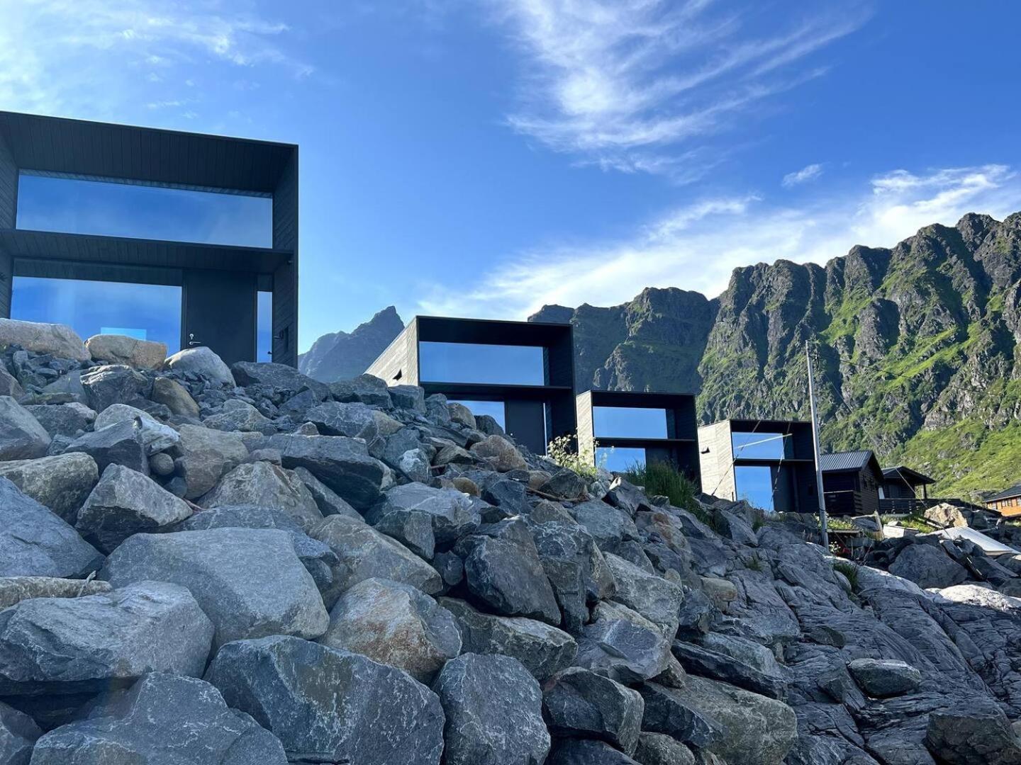 High End Sea Cabins At A In Lofoten Moskenes Eksteriør bilde