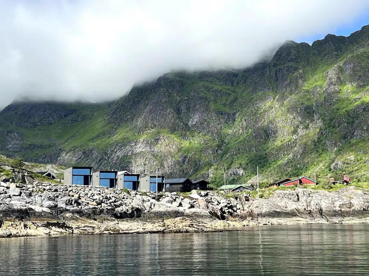 High End Sea Cabins At A In Lofoten Moskenes Eksteriør bilde
