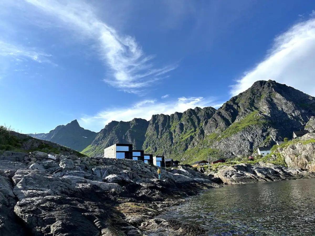 High End Sea Cabins At A In Lofoten Moskenes Eksteriør bilde