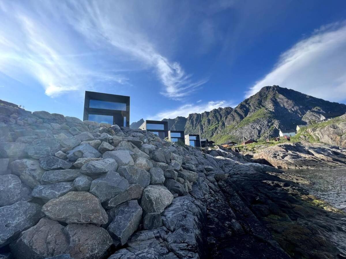 High End Sea Cabins At A In Lofoten Moskenes Eksteriør bilde