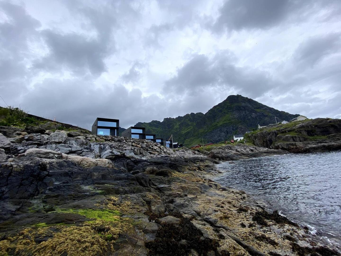 High End Sea Cabins At A In Lofoten Moskenes Eksteriør bilde